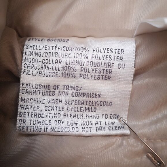 Liz Claiborne Ladies Size Small Straight Fit Beige Winter Coat - Picture 9 of 16